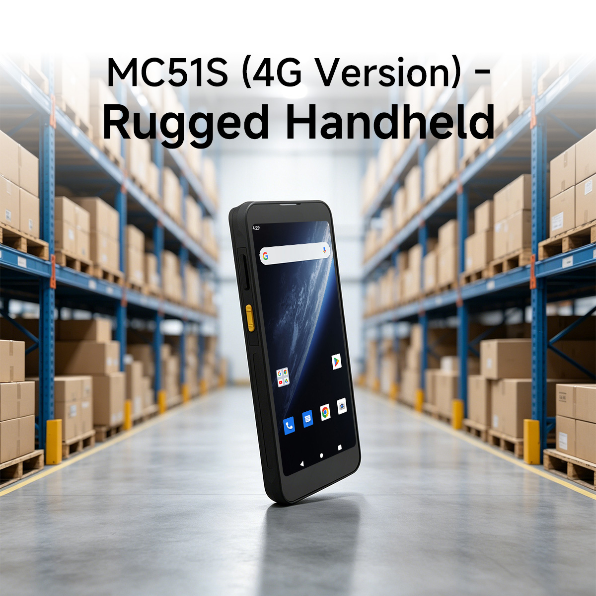 MC51S 4G rugged handheld PDA for warehouse, logistics and barcode scanning